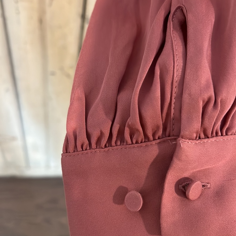 Chicos Ruffle Tie Neck Pullover - Picture 3 of 5